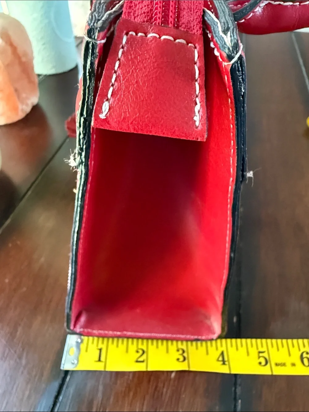 Kate Spade Red Raffia-Accent Tote